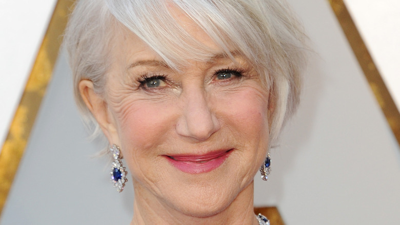 Helen Mirren wears sapphires