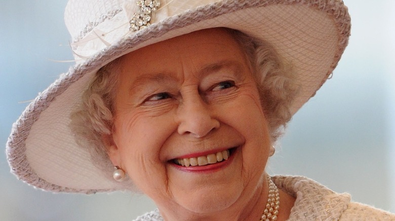 Queen Elizabeth II smiling