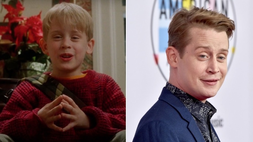 Macaulay Culkin in Home Alone; Macaulay Culkin at the American Music Awards