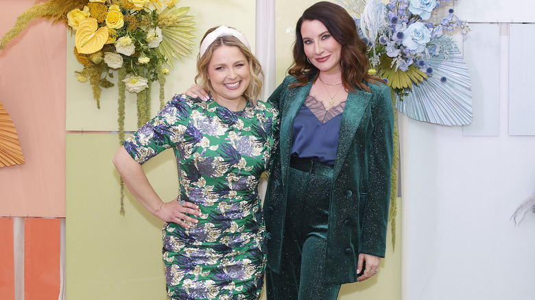 Joanna Teplin and Clea Shearer posing at Neflix event