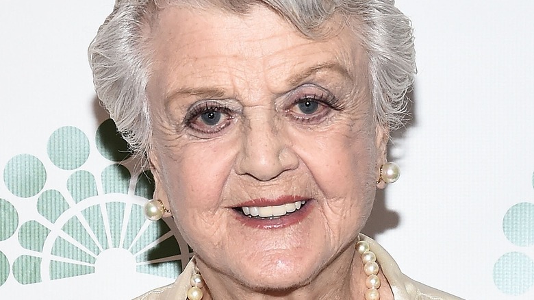 Angela Lansbury smiling at event 