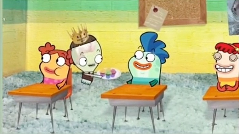 Disney "Fish Hooks" cupcake scene
