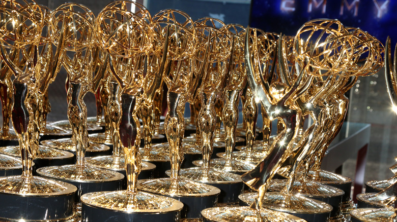 Emmy awards on display