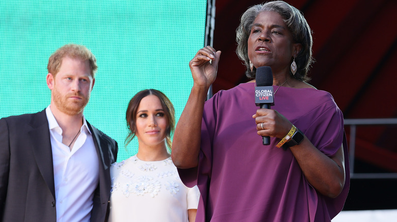 Linda Thomas-Greenfield speaking during Global Citizen Live 2021
