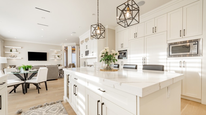 Clean white kitchen