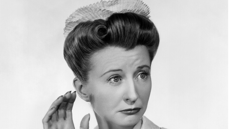 Black and white photo of Irene Ryan in 1945