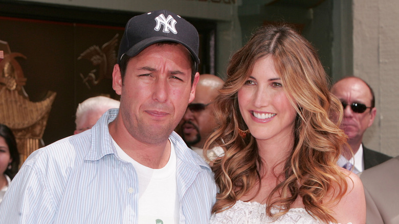 Adam and Jackie Sandler at an event