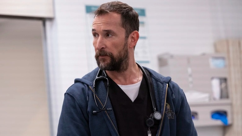 Noah Wyle playing Dr. Robby on the Pitt