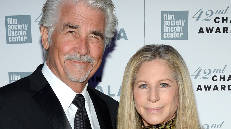 Barbra Streisand and James Brolin on the red carpet