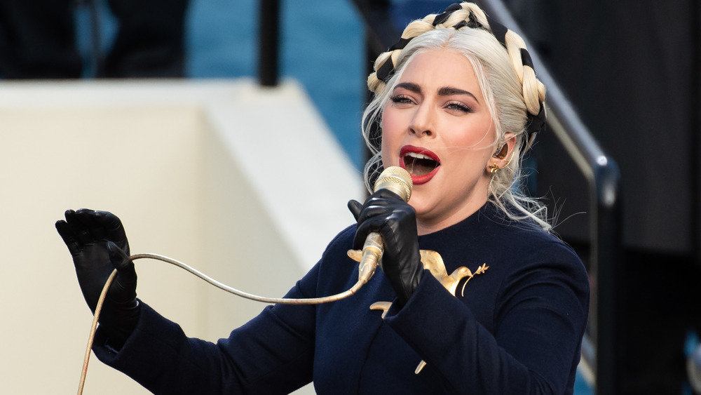 Lady Gaga singing