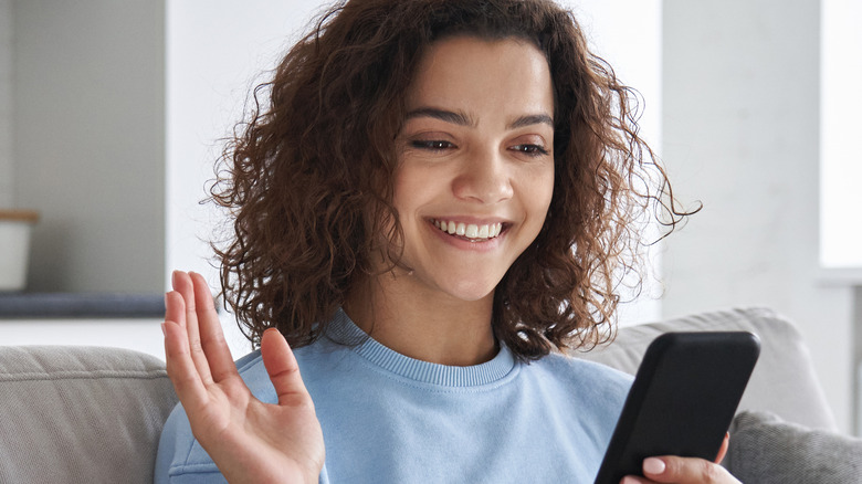 Woman on her phone