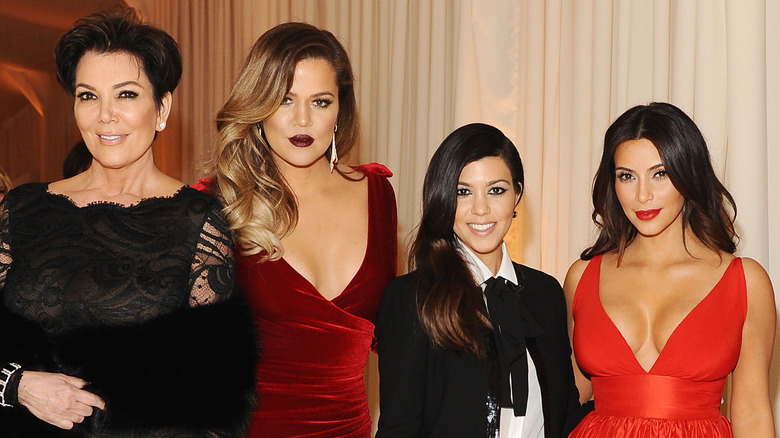 Kris Jenner with daughters Khloe, Kourtney, and Kim Kardashian