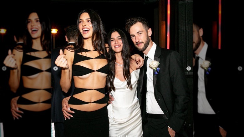 Kendall Jenner with Lauren Perez at wedding 