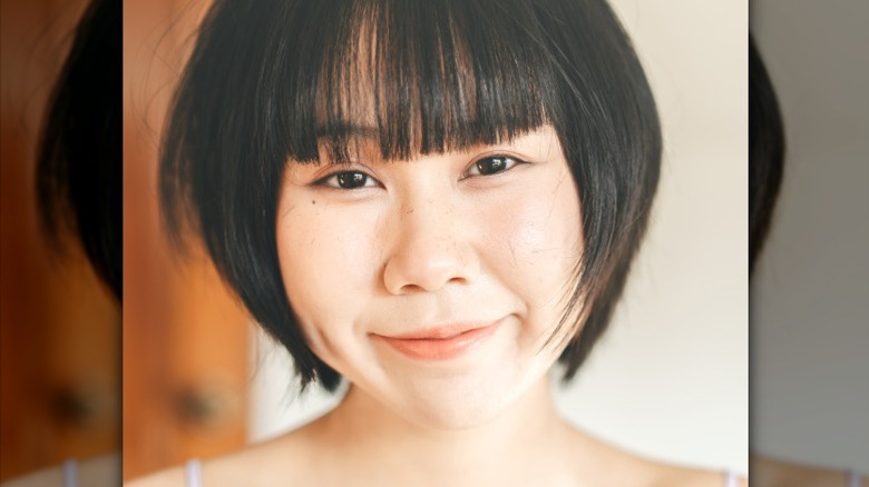 Bob with Korean air bangs