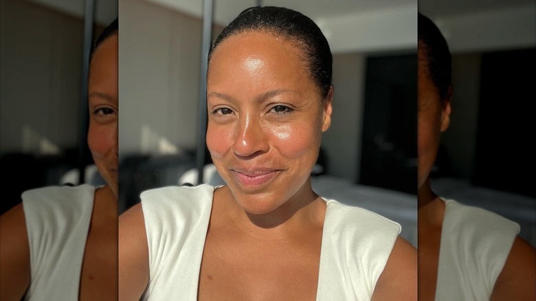 Sheinelle Jones smiling in a selfie posted on Instagram