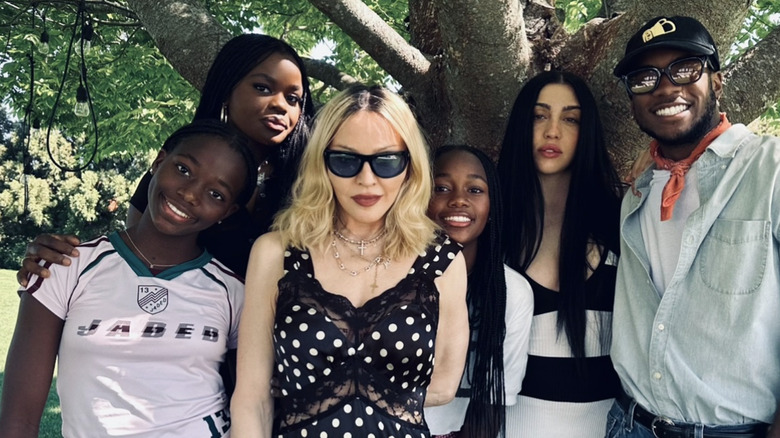 Madonna and her children on Mother's Day 2025