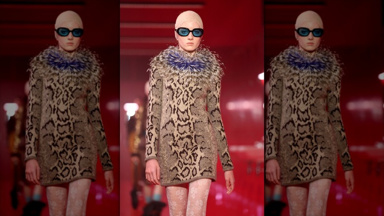 Kai Schreiber walking in the Maison Valentino show
