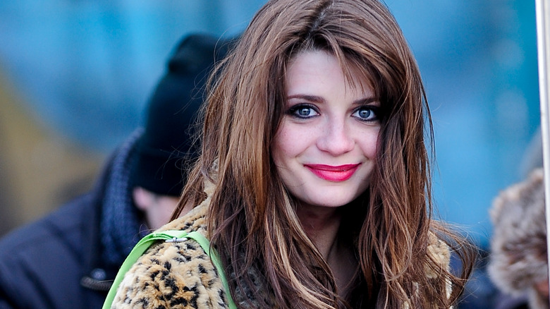 Mischa Barton on the set of Law & Order: SVU