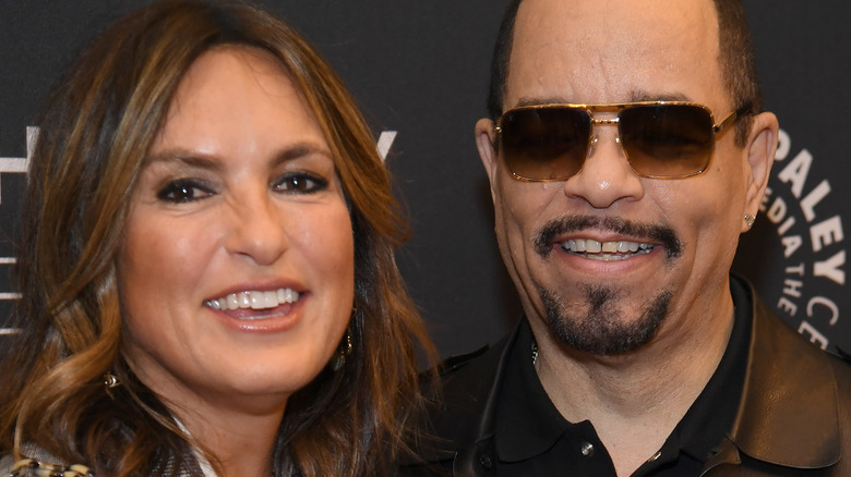 Mariska Hargitay and Ice-T smiling