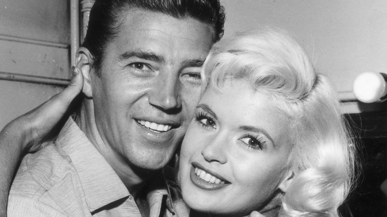 Mickey Hargitay & Jayne Mansfield posing