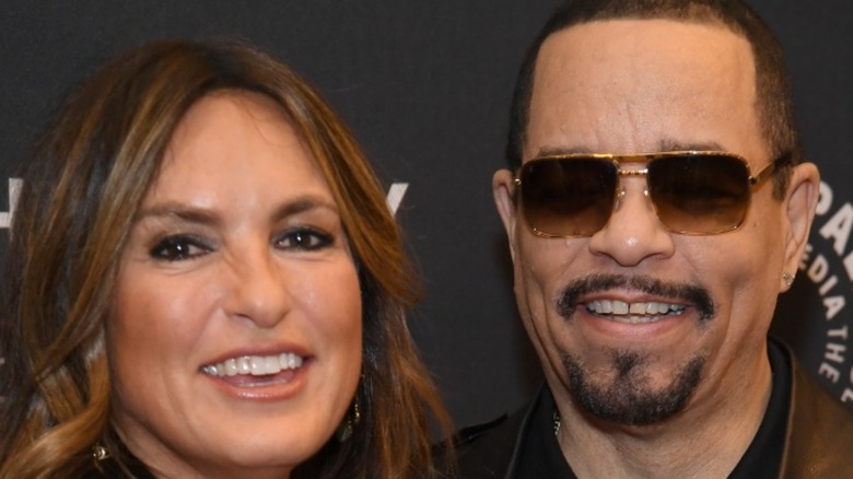 Mariska Hargitay and Ice-T smiling