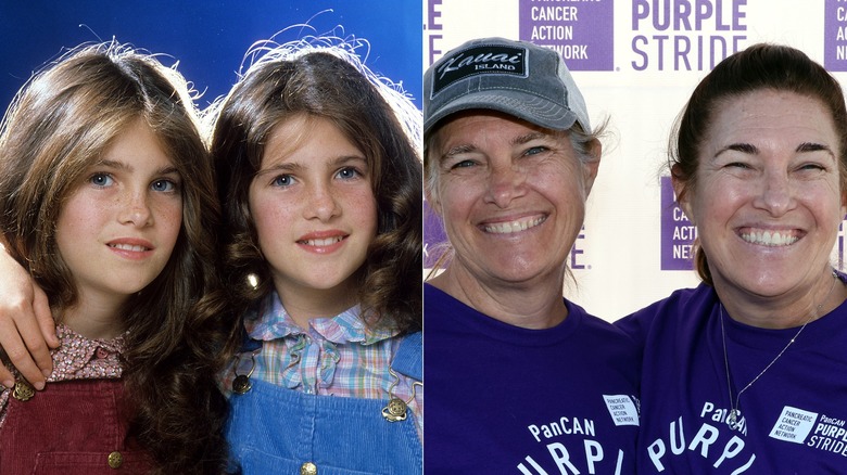 Lindsay and Sidney Greenbush in from 1980 on the left and in 2024 on the right
