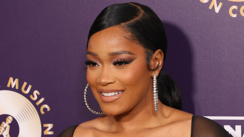 A closeup of Keke Palmer