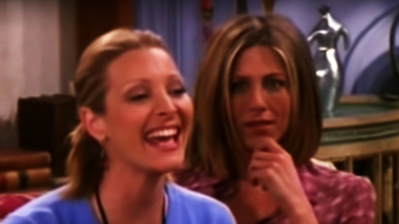Lisa Kudrow and Jennifer Aniston as Rachel and Phoebe Friends