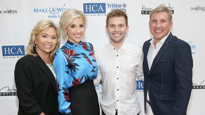 Julie. Savannah. Chase, and Todd Chrisley