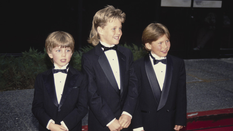 American child actors Taran Noah Smith, Zachery Ty Bryan, and Jonathan Taylor Thomas attend the 18th Annual People's Choice Awards, held at Universal Studios in Los Angeles, California 17th March 1992.
