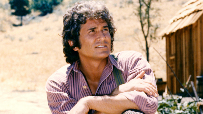 Michael Landon poses as Charles Ingalls in Little House on the Prairie