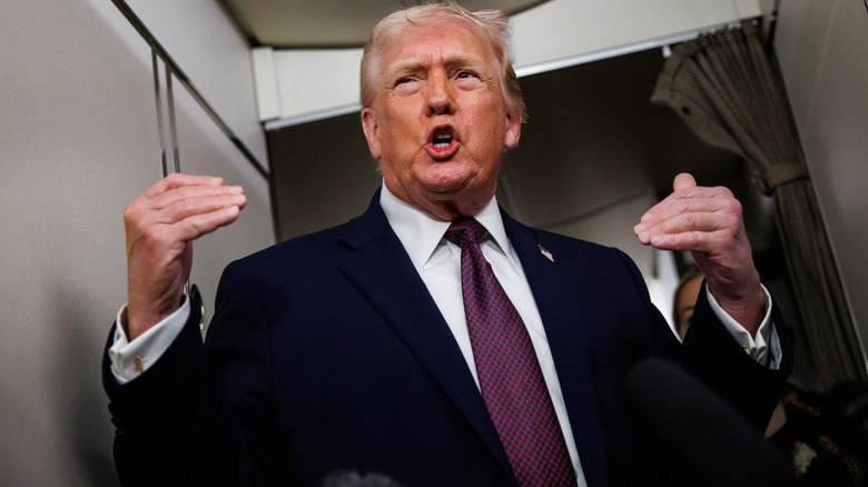 Donald Trump talking with his hands