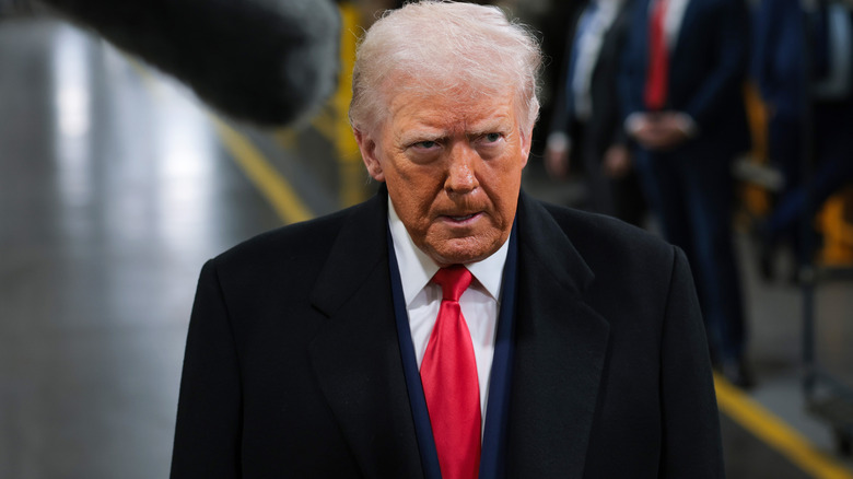 Donald Trump looking angry