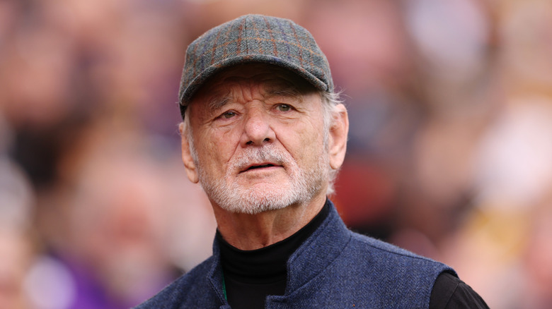 Bill Murray wearing a baseball cap
