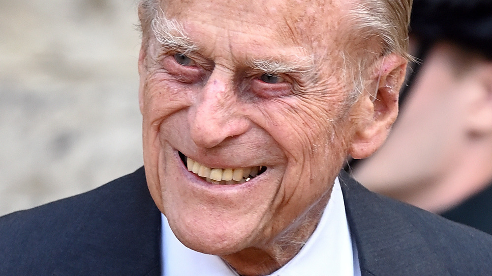 Prince Philip smiling broadly