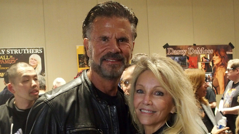 Lorenzo Lamas and Heather Locklear attend the Chiller Theatre Expo Spring 2026 at Hilton Parsippany on April 26, 2026 in Parsippany, New Jersey.