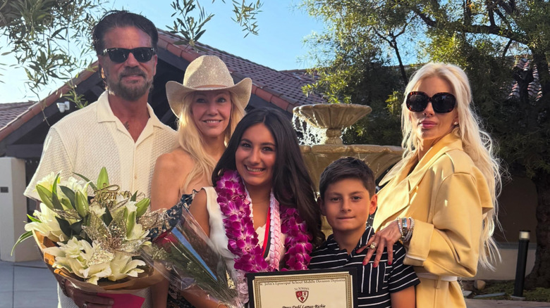 Lorenzo Lamas, Heather Locklear, Shayne Lamas, and Shayne's children