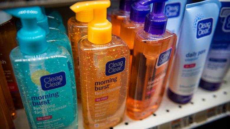 Clean & Clear products on a shelf
