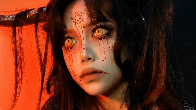 Screenshot of SHIN completed devil makeup
