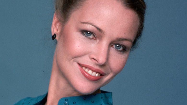 Michelle Phillips smiling in a 1977 portrait