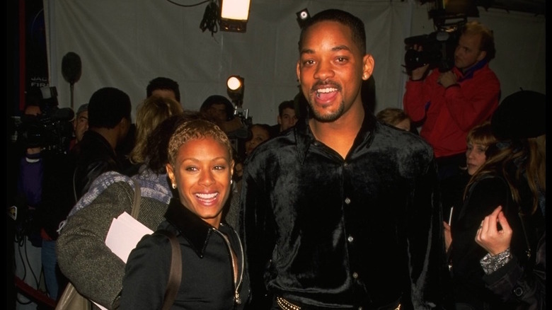 Will Smith and Jada Pinkett Smith attending the premiere of Metro in 1997.