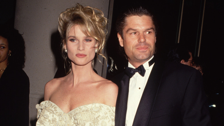 Nicollette Sheridan and Harry Hamlin at an event in 1991
