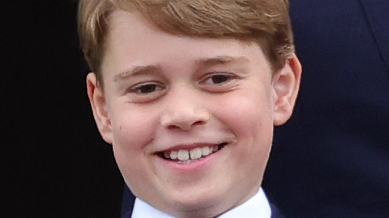 Prince George grin Platinum Jubilee