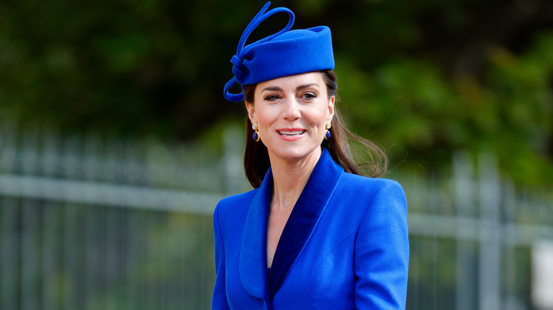 Princess Catherine wearing blue on Easter