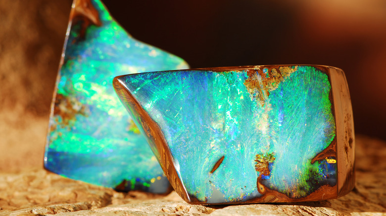 An opal gemstone