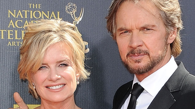 Mary Beth Evans and Stephen Nichols on the red carpet.  
