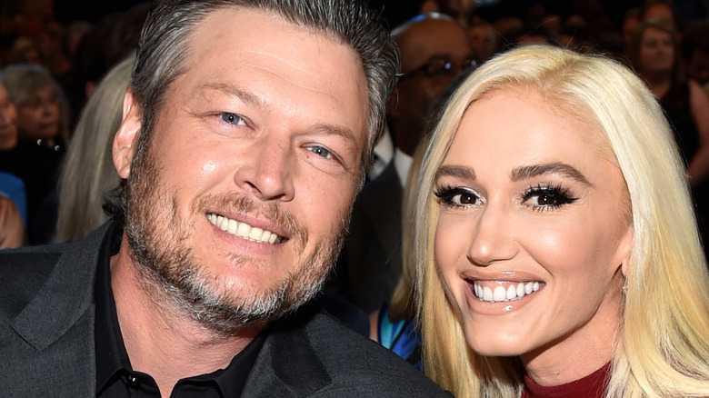 Blake Shelton and Gwen Stefani at an event.