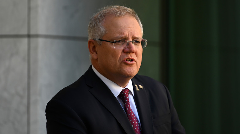 Scott Morrison talking