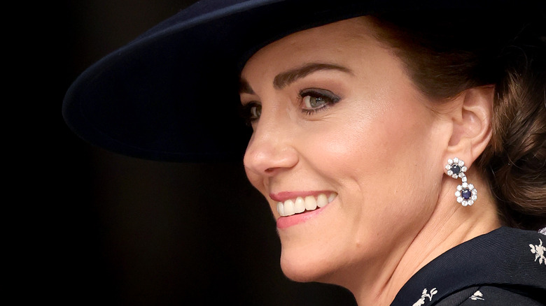 Kate Middleton smiling at Commonwealth Day 