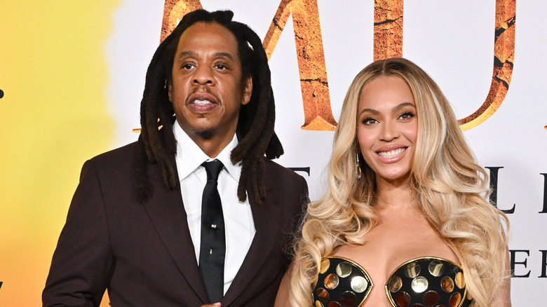 Beyoncé and Jay-Z in December 2024 at the "Mufasa" premiere